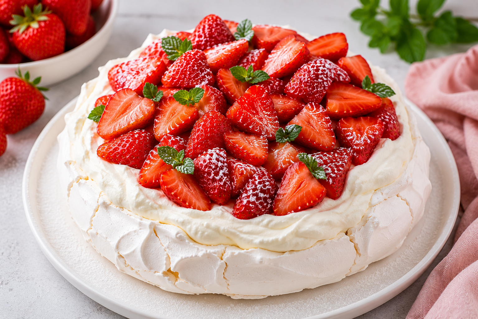 Jahodová pavlova